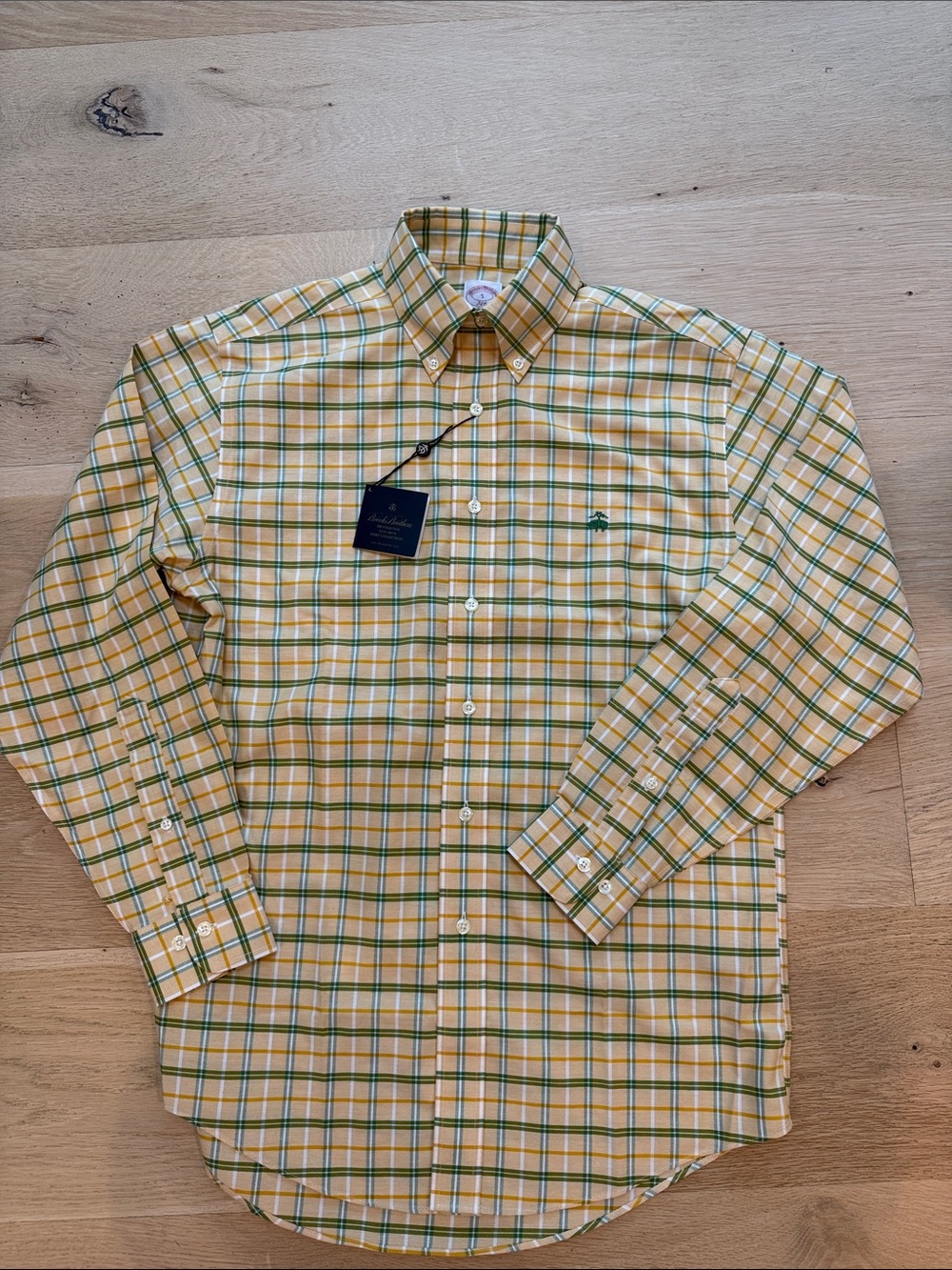 Brooks Brothers Brookscool No Iron Classic Plaid Button-Down Shirt